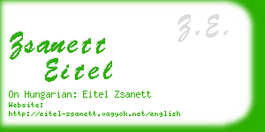 zsanett eitel business card